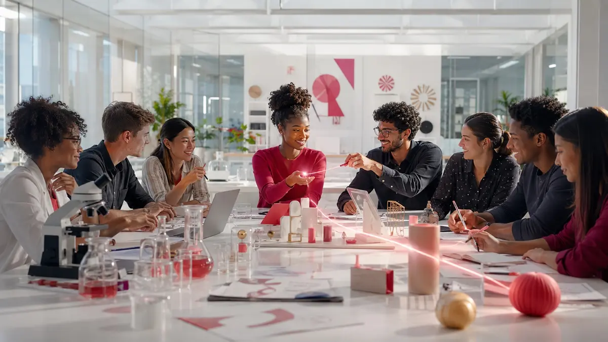 A wordless Heart Spark learning scene illustrating mentorship and community